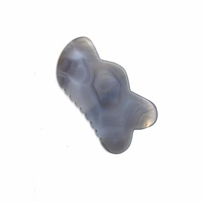 Handgemaakte natuurlijke agaat Gua Sha schrapen massagetool voor traditionele acupunctuur genezing