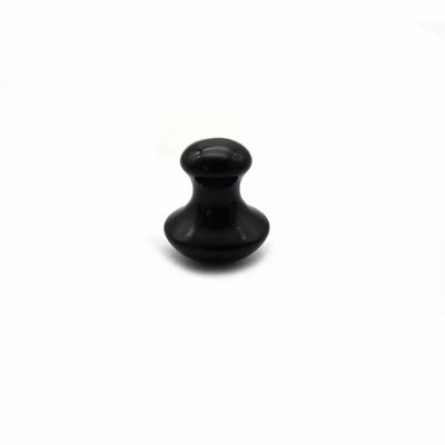 Natuurlijke zwarte obsidiaan paddenstoel Gua Sha Beauty Massage Stone voor gezichts- en lichaamsverzorging Essentiële Accessoires Set