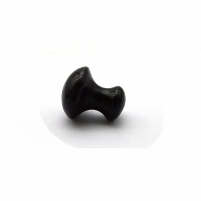 Natuurlijke zwarte obsidiaan paddenstoel Gua Sha Beauty Massage Stone voor gezichts- en lichaamsverzorging Essentiële Accessoires Set
