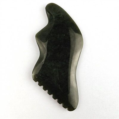 Natuurlijke Nefriet Gua Sha Board Gezichtsmassageur met certificaat Ja Custom Logo Gezichtsmassage Tools