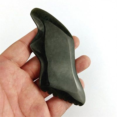 Natuurlijke Nefriet Gua Sha Board Gezichtsmassageur met certificaat Ja Custom Logo Gezichtsmassage Tools