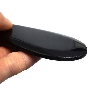 Obsidian visvormige Gua Sha schrapen massagetools voor aangepast logo Gezicht en lichaam Plug-in stroombron