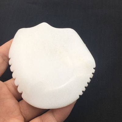 Jade Gua Sha Board voor gezichts- en lichaamsmassage Witte Jade Scraping Tool Massager