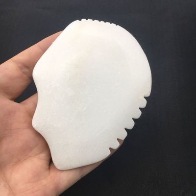 Jade Gua Sha Board voor gezichts- en lichaamsmassage Witte Jade Scraping Tool Massager