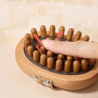 Massagegebied Volledig lichaam Houten lichaam Meridiaan Massage Borstel Gua Sha Massager Kam Met Airbag voor Scalp Massage Kam