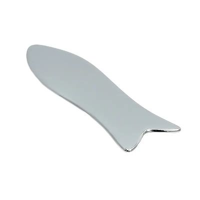 2024 Warme visvormige roestvrijstalen schraper Handgehouden gezichtsmassage Gua Sha Tool voor gezichtslifting en huidverjonging