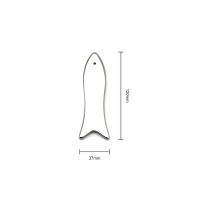 2024 Warme visvormige roestvrijstalen schraper Handgehouden gezichtsmassage Gua Sha Tool voor gezichtslifting en huidverjonging
