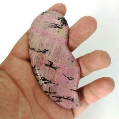 Gezondheidszorg Massage Essentiële natuurlijke Rhodochrosite Gua Sha Scraping Massageur voor gezondheidszorgfunctie