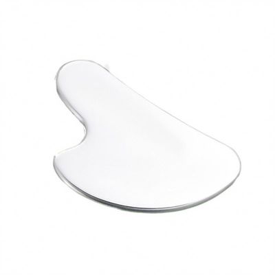 Gepersonaliseerd logo huidverzorgingstool roestvrij staal hartvormig Gua Sha Board voor gezichtslifting Metalen massager