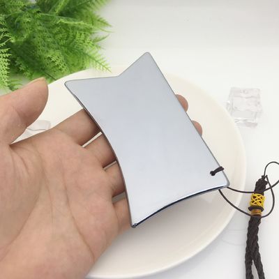 Terahertz Plate Scraping Massage Tool Gua Sha Guasha Board Voor Achter Lichaam Massager Lichaam met aangepast logo en zilver