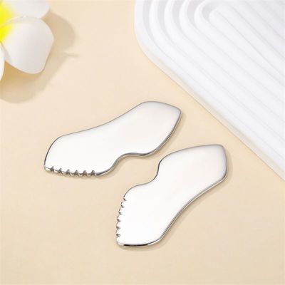 Gezondheidszorg Lichaamsmetalen schraapplank Roestvrij staal Gua Sha Tool voor aangepast logo