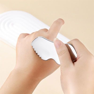 Gezondheidszorg Lichaamsmetalen schraapplank Roestvrij staal Gua Sha Tool voor aangepast logo