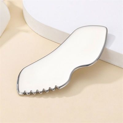 Gezondheidszorg Lichaamsmetalen schraapplank Roestvrij staal Gua Sha Tool voor aangepast logo