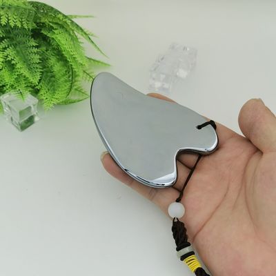 Terahertz Stone Gua Sha Gezichtsmassage Tool 2024 Custom Logo Handheld voor lichaamsmassageapparatuur in hartvorm