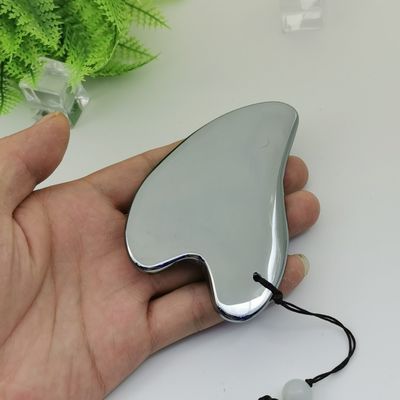 Terahertz Stone Gua Sha Gezichtsmassage Tool 2024 Custom Logo Handheld voor lichaamsmassageapparatuur in hartvorm