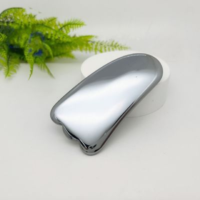 Gepersonaliseerd logo beschikbaar zilveren Terahertz Gua Sha massage schraper voor huid spa gezichtsverzorging