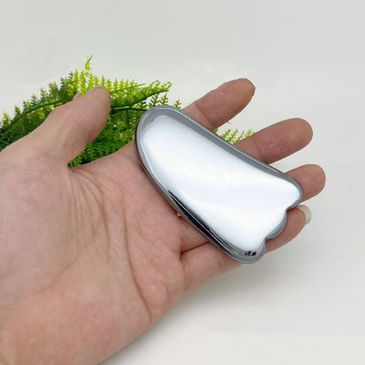 Gepersonaliseerd logo beschikbaar zilveren Terahertz Gua Sha massage schraper voor huid spa gezichtsverzorging