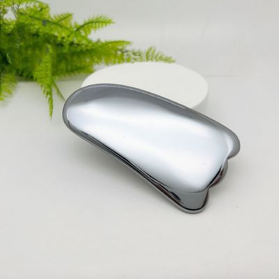 Gepersonaliseerd logo beschikbaar zilveren Terahertz Gua Sha massage schraper voor huid spa gezichtsverzorging