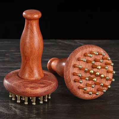 Gua Sha Functie Messing Universele Meridiaan Massage Kam Lichaamsmassage Borstel Scalp Relax En Haargroei Hoofdmassage Tool