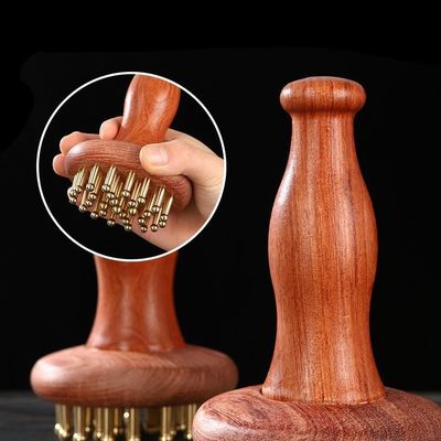 Gua Sha Functie Messing Universele Meridiaan Massage Kam Lichaamsmassage Borstel Scalp Relax En Haargroei Hoofdmassage Tool
