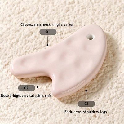 Ervaar de voordelen van keramische Gua Sha Tool Persoonlijke gezondheidszorg voor gezichts- en lichaamsmassage