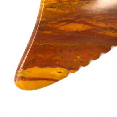 Gua Sha Scraping Massager Board Mookaite Jasper Gezichtsgereedschap 10cm*7cm*0.6cm ISO9001 Gecertificeerde Massage Board