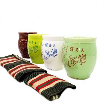 Lichaamsmassage Functie Handheld Keramische Gua Sha Cup voor Meridian Dredging en Moxibustion Behandeling