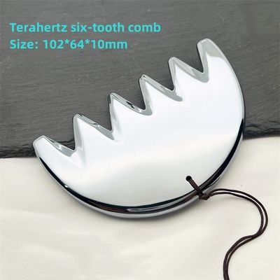 Hoofdmassage Natuurlijke energie Steen Terahertz Lichtgewicht Draagbaar V Gezicht Schoonheid Verzorging Zes Tanden Schrapen Scalp Kam