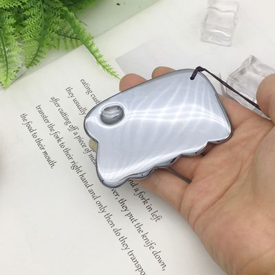 Style Terahertz Plaat Schrapen Massage Tool Gua Sha Guasha Board voor Achterlichaam Massager Zilver