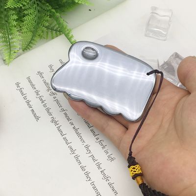Style Terahertz Plaat Schrapen Massage Tool Gua Sha Guasha Board voor Achterlichaam Massager Zilver