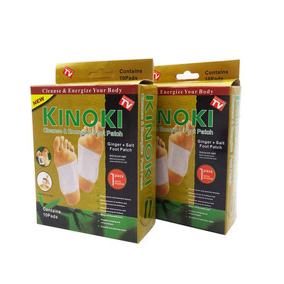 Witte/gouden kruidenvoetpannen 100% natuurlijk bamboe-extract voor stressverlichting en spierreiniging