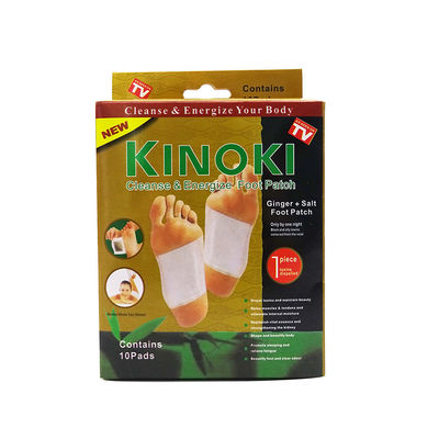 Witte/gouden kruidenvoetpannen 100% natuurlijk bamboe-extract voor stressverlichting en spierreiniging