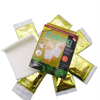 Witte/gouden kruidenvoetpannen 100% natuurlijk bamboe-extract voor stressverlichting en spierreiniging