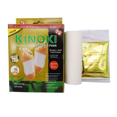 Diepe natuurlijke reiniging 10 Ginger Foot Pads en 10 kleefplaten voor anti-stressverlichting