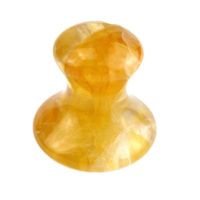 Gele Citroen Paddenstoel Gua Sha Gezicht Massage Tool Paddenstoel Shape bij betaalbare