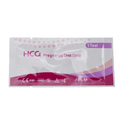 HCG-teststrook Zwangerschap nauwkeurig Meer dan 99% van de vroege detectie voor de binnenste strook Grootte 80 * 3 mm