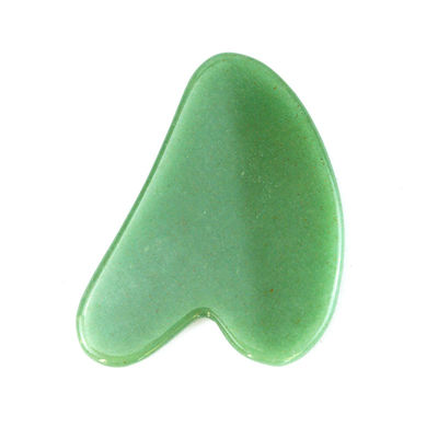 Gepersonaliseerd logo beschikbaar natuurlijke jade gua sha schraapbord voor gezichts schoonheid lichaamsmassage gereedschap huid gezondheidszorg spa