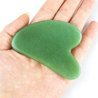 Gepersonaliseerd logo beschikbaar natuurlijke jade gua sha schraapbord voor gezichts schoonheid lichaamsmassage gereedschap huid gezondheidszorg spa