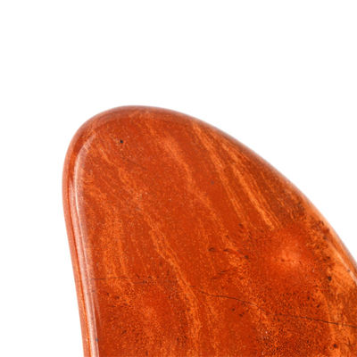 Lichaamsmassage Natural Heart Shape Red Jasper Gua Sha Scraping Board voor gezichtsverzorging