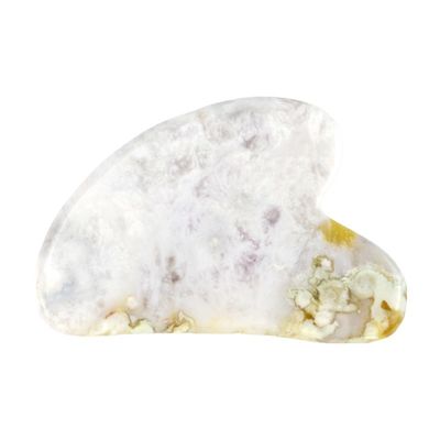 Gepersonaliseerd logo beschikbaar hartvormig Sakura Agate Jade Gua Sha Gezichtsmiddel voor massagetools Natuurlijke Guasha Gezichtsmiddelen