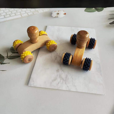 Lichaamsmassageapparatuur 2024 aankomst Natuurlijke milieuvriendelijke handgemaakte handwerk Houten Gua Sha Massager Roller voor massagetools