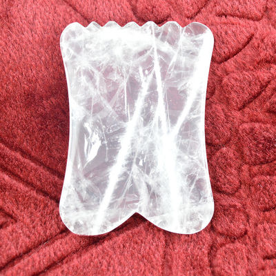 Eigenschappen Lichaamspieren Massageapparatuur 2024 Aankomsten Duidelijk kwarts Gua Sha Rock Crystal Guasha Edelsteen Beeldhouwer Gereedschap
