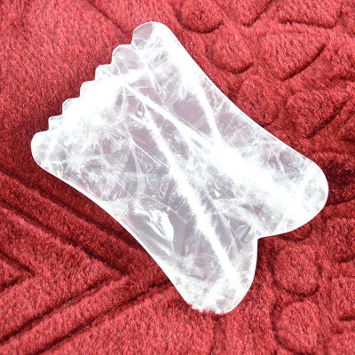 Eigenschappen Lichaamspieren Massageapparatuur 2024 Aankomsten Duidelijk kwarts Gua Sha Rock Crystal Guasha Edelsteen Beeldhouwer Gereedschap