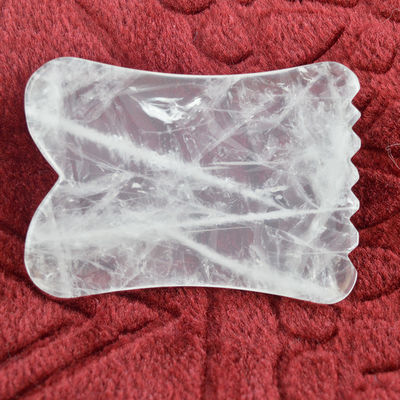 Eigenschappen Lichaamspieren Massageapparatuur 2024 Aankomsten Duidelijk kwarts Gua Sha Rock Crystal Guasha Edelsteen Beeldhouwer Gereedschap