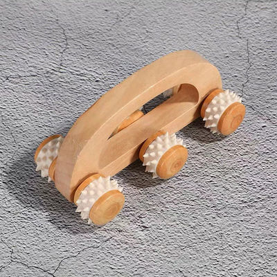 2023 Health Care Gift Houten Handheld Muscle Roller Body Massage Stick Rolling Wood Massager voor Gezichtsmassager