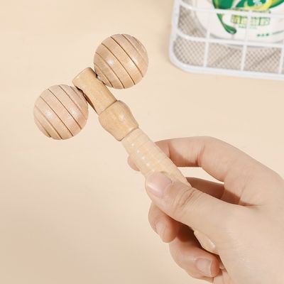 Gepersonaliseerd logo beschikbaard Massage Product Beauty Personal Care Products Hout Beauty Spa Skin Lifting 3D Face Roller Massager Stick