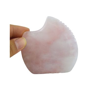 Custom Logo Shell Shape Rose Quartz Gua Sha Massage Tool voor spiermassage en zelf huidverzorging Spa schoonheidsapparatuur