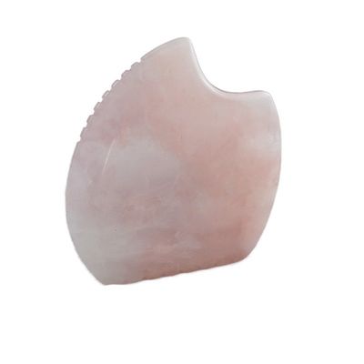 Custom Logo Shell Shape Rose Quartz Gua Sha Massage Tool voor spiermassage en zelf huidverzorging Spa schoonheidsapparatuur