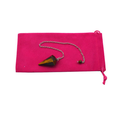 Uitstekende natuurlijke Tiger Eye Chakra Pendulum Crystal Hanger Halsketting voor mannen en vrouwen