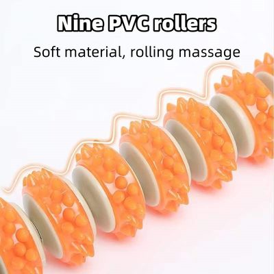 Lichaamsspieren Anti-cellulitis Massage Roller Gewichtsverlies Volledig lichaam Relaxatie Houttherapie Massage Hulpmiddelen Negen wielen PVC Roller